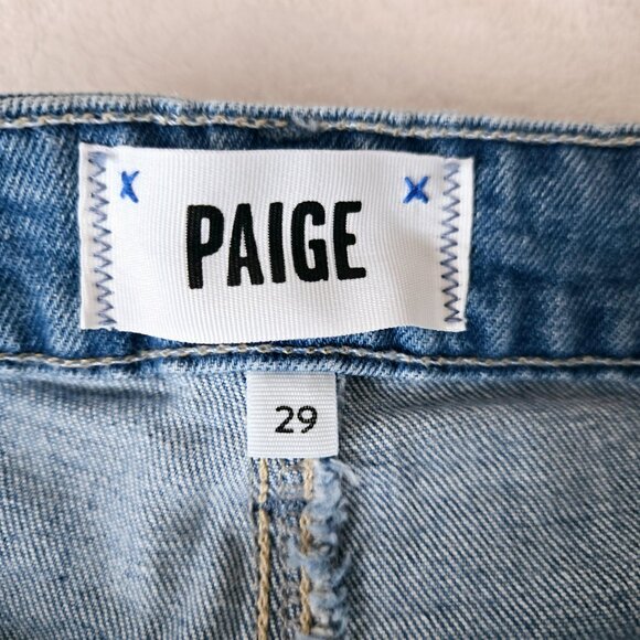 PAIGE Leenah Wide Leg Jean distressed, size 29 - Picture 7 of 16